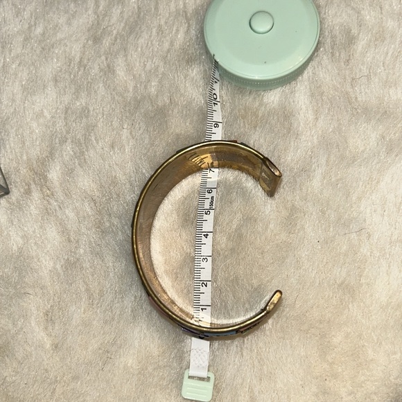 Metal mosaic bracelet cuff. Bold and beautiful. - Picture 5 of 5